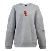 USC Trojans Women's Hype and Vice Gray Offside Crew Neck Sweatshirt